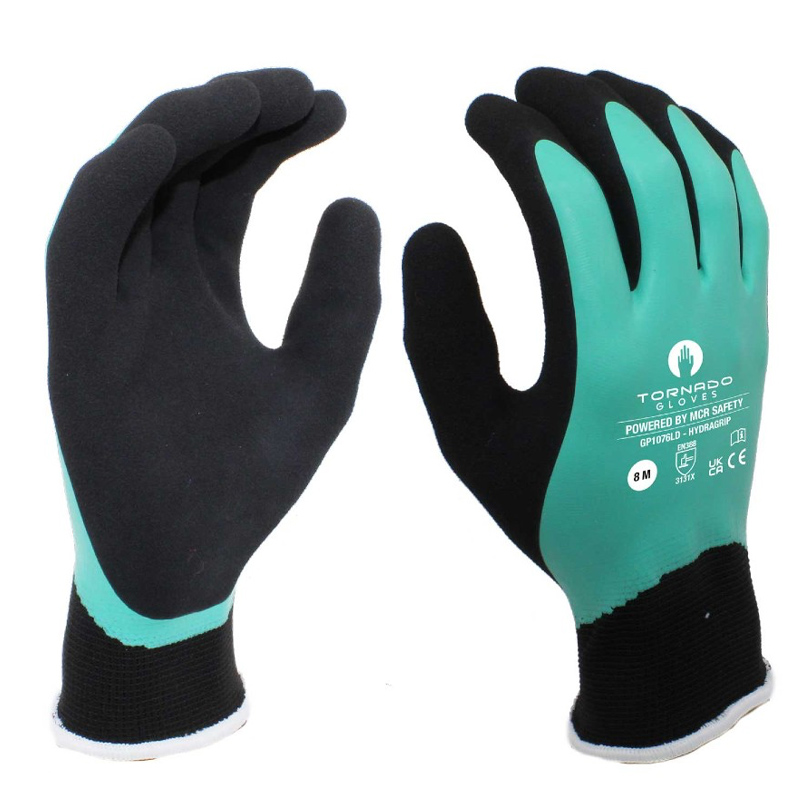 Tornado HydraGrip Latex Coated Water Repellent Work Gloves